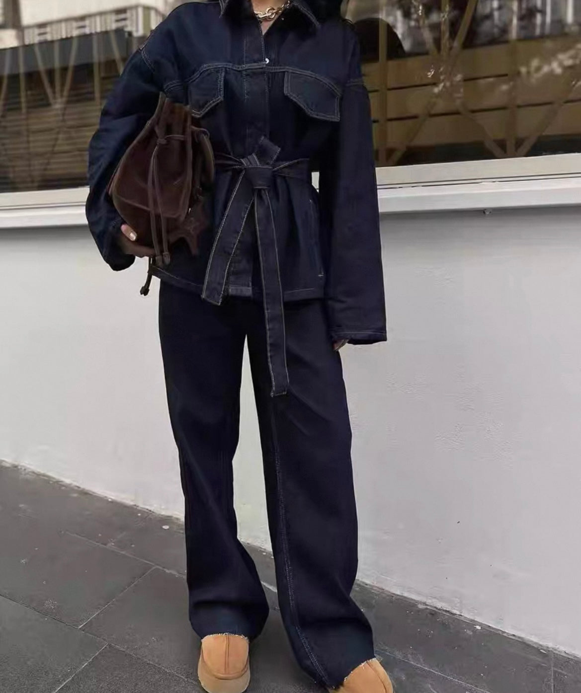 Denim suit set individuell