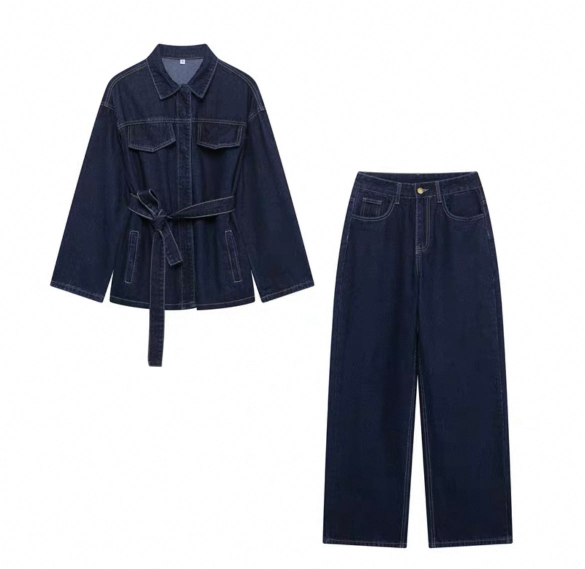Denim suit set individuell