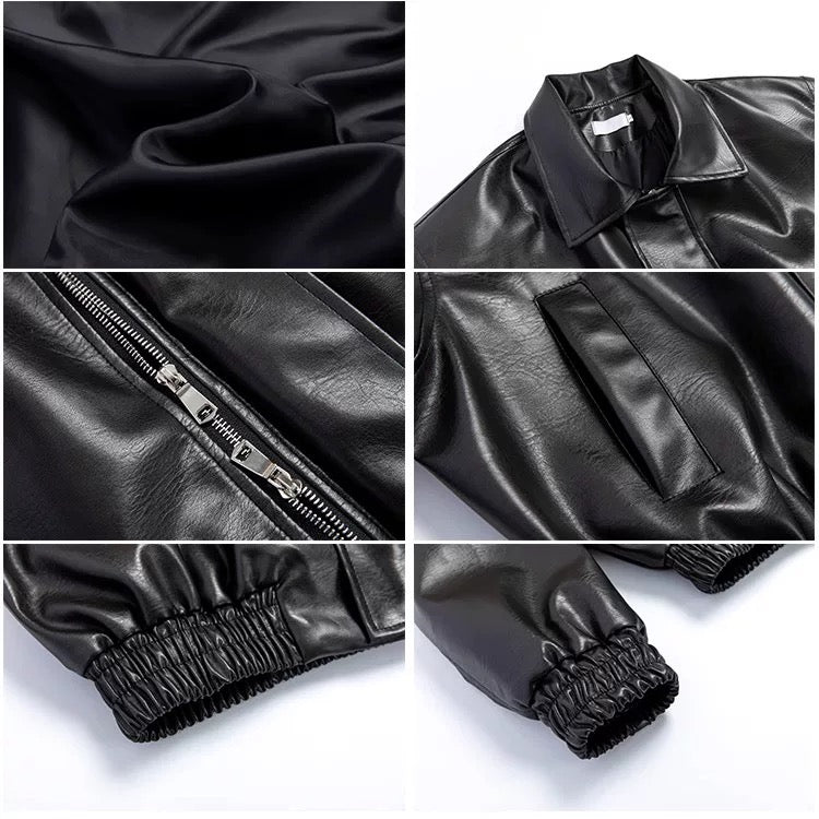 Noire Lederjacke