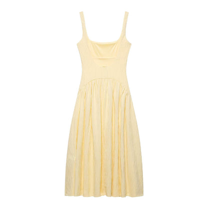 Buttergelbes Kleid