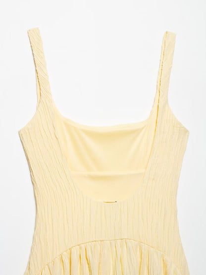 Buttergelbes Kleid
